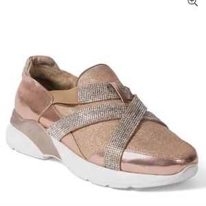 VENUS Rose Gold Glitter Sneakers New